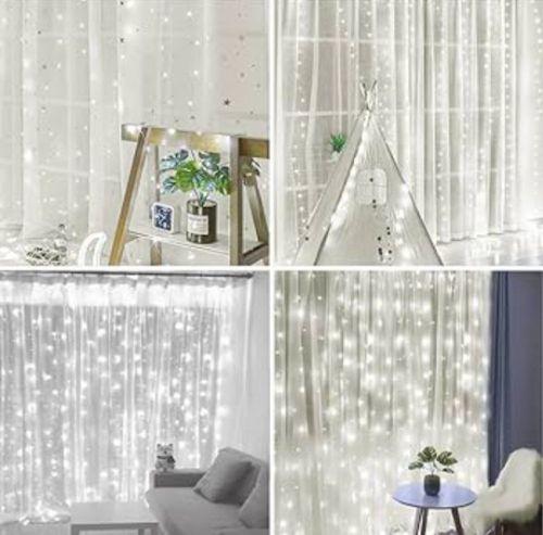 Miniatura 2 de *CORTINA DE LUCES DECORACION PARA EXTERIOR E INTERIOR 3x3 metros*💡💡💡