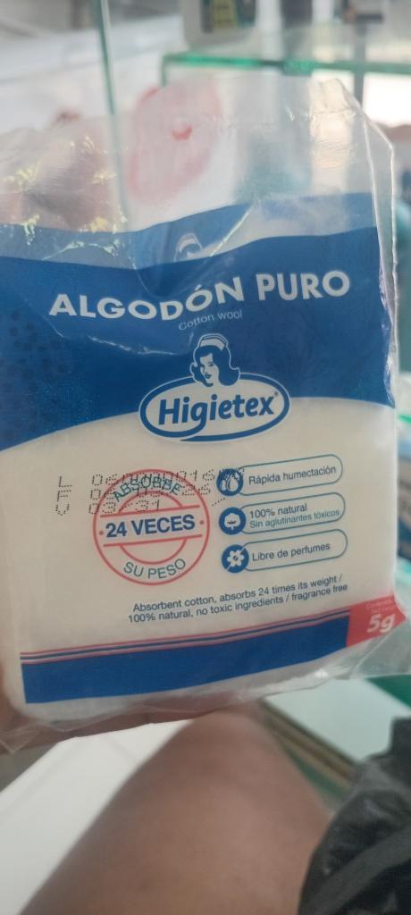 Algodón higietex × 5g