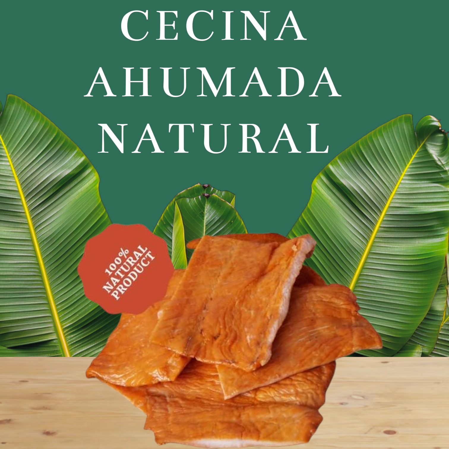 Miniatura 1 de Cecina Ahumada Natural x 1/2 kilo