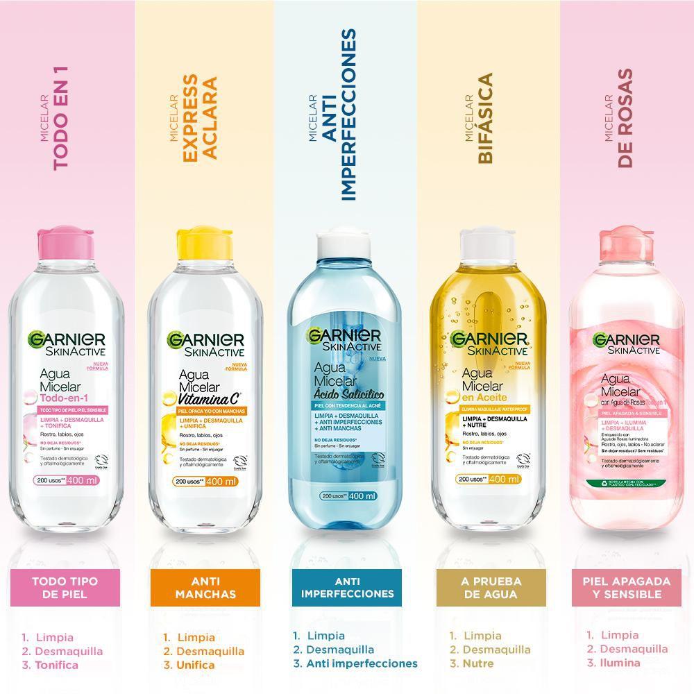 Miniatura 2 de Agua Micelar Bifásica En Aceite Todo en 1- 400ml/Garnier