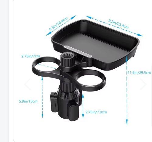 Organizador y portavasos para auto