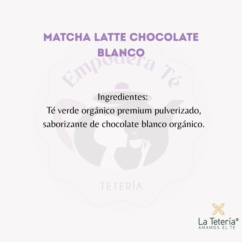 Matcha Latte Chocolate Blanco