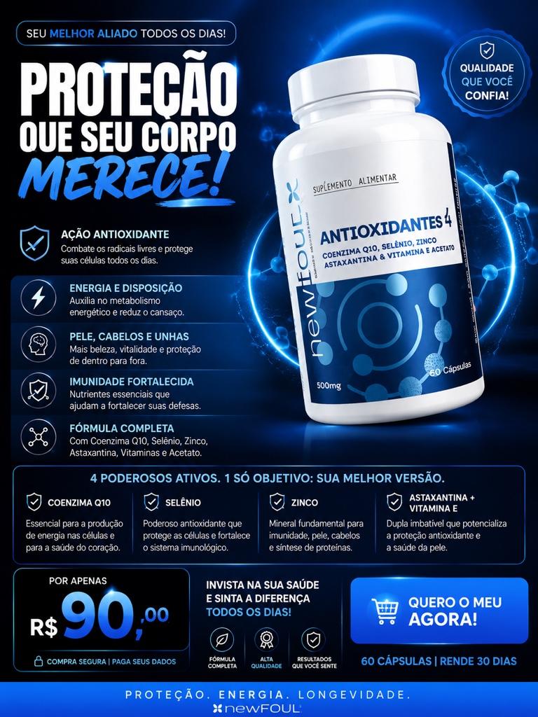 Antioxidantes 4 60 cápsula