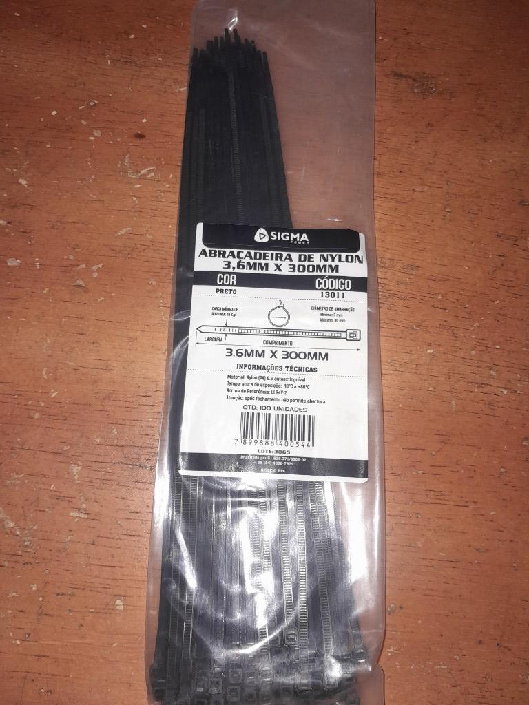 Abraçadeira de Nylon 3,6mm x 300mm Sigma