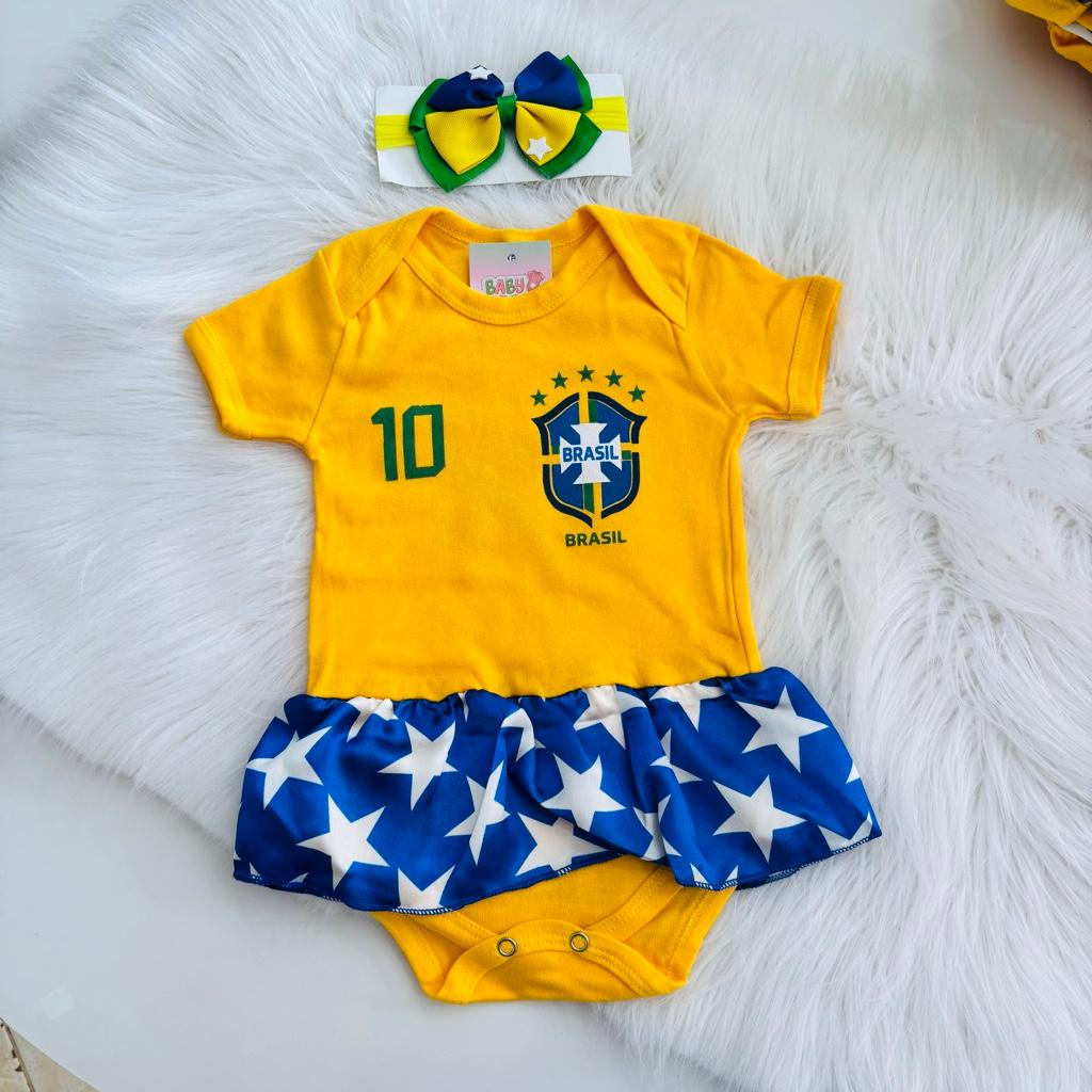 Body Copa Brasil + laço