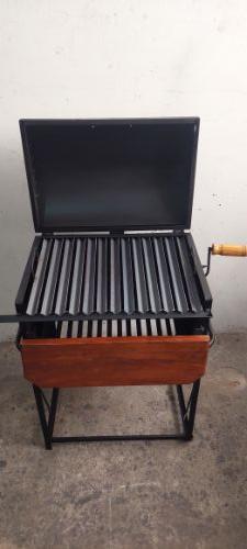 Parrilla fija a carbón de 13 canales