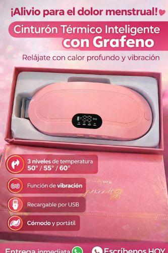 Cinturón Térmico Inteligente con Vibración para Dolor Menstrual y Abdominal