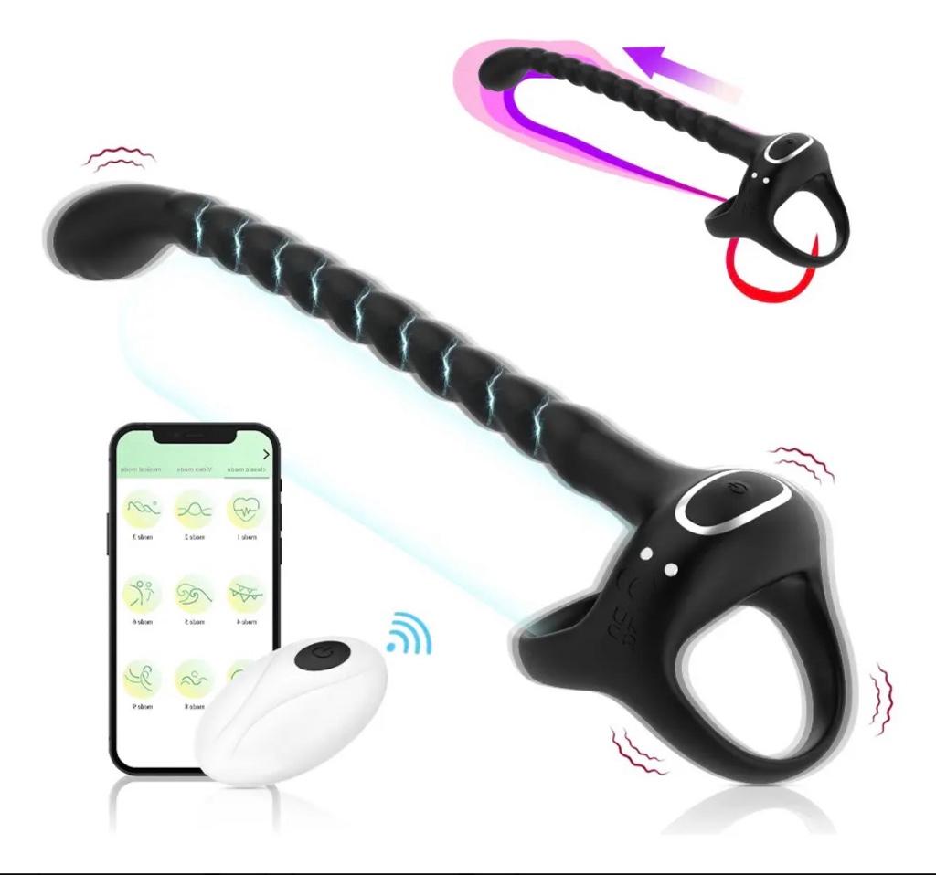 Miniatura 2 de Anillo vibrador con tapón anal