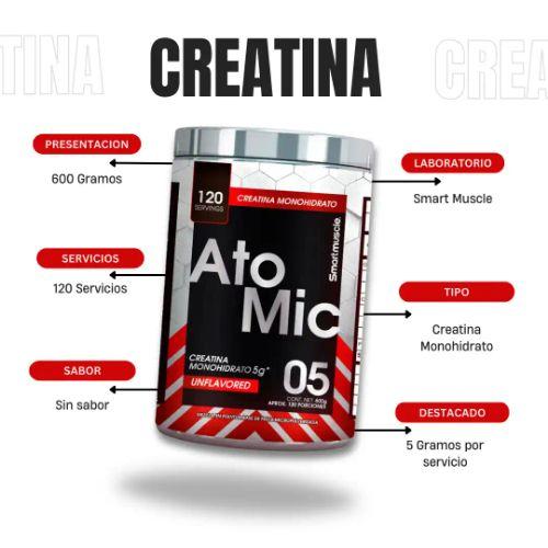 Atomic creatina monohidrato