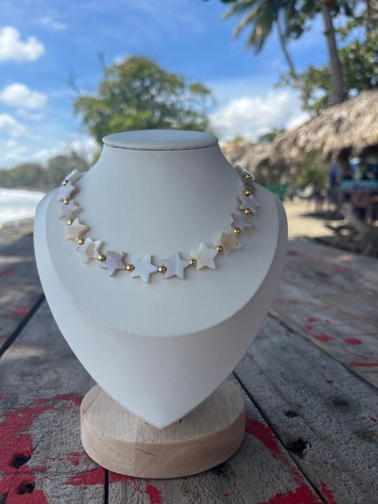 Miniatura 2 de Collar estrellas nácar