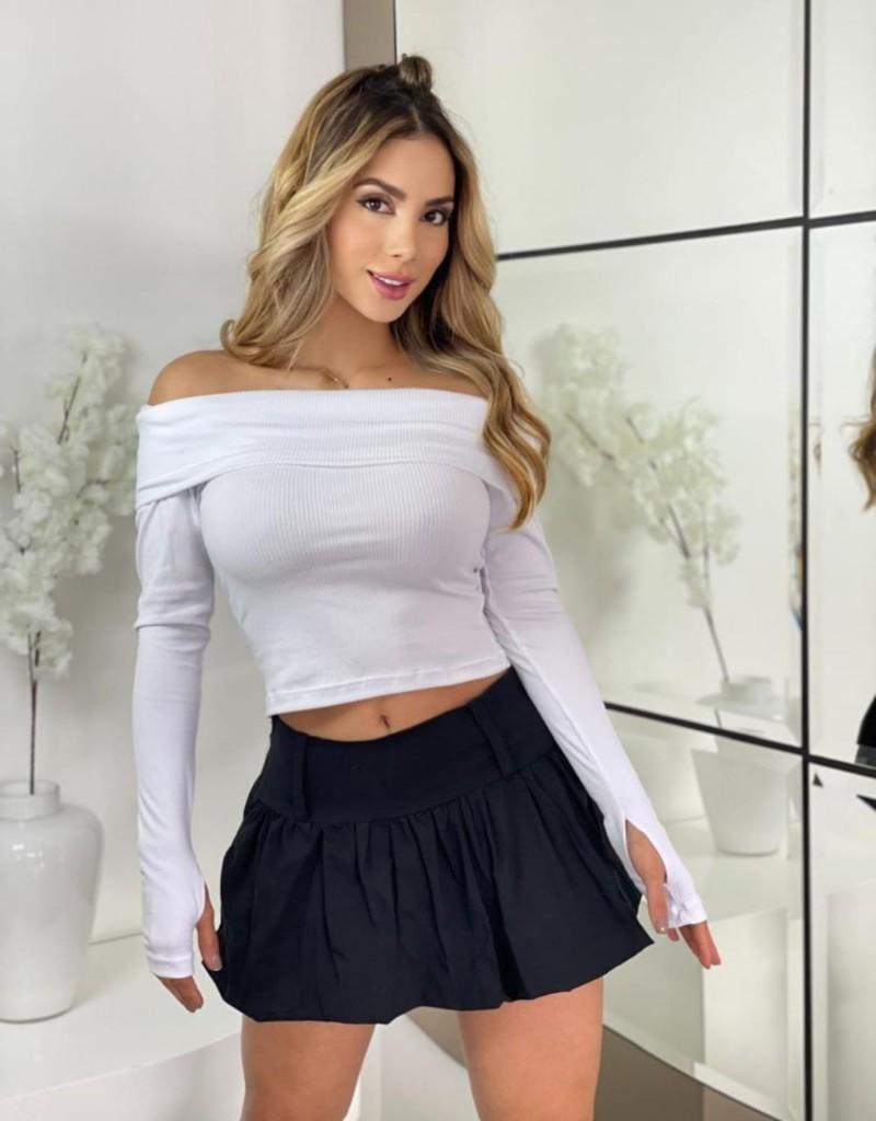 Miniatura 2 de Blusa Bandeja RIB manga larga