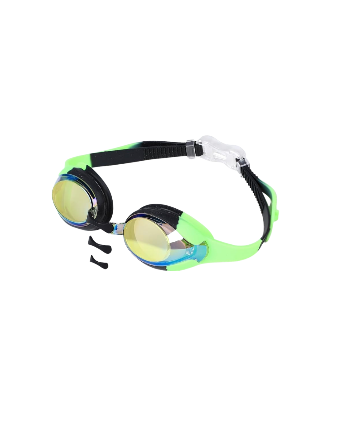 Lentes de natación verde con negro