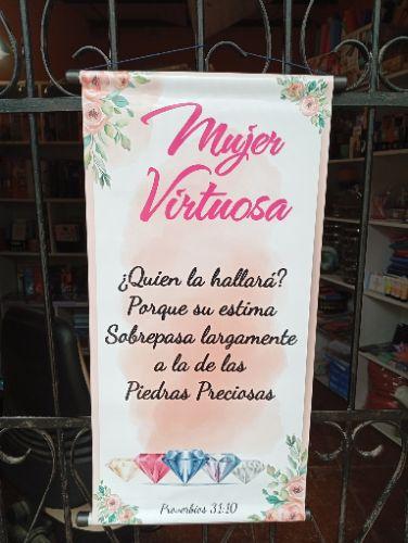 Banner gigante "Mujer virtuosa"