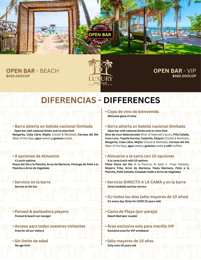 LUXURY VIP BEACH CLUB ISLAS DEL ROSARIO
