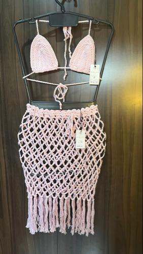 Saia de Franja crochê GG/50