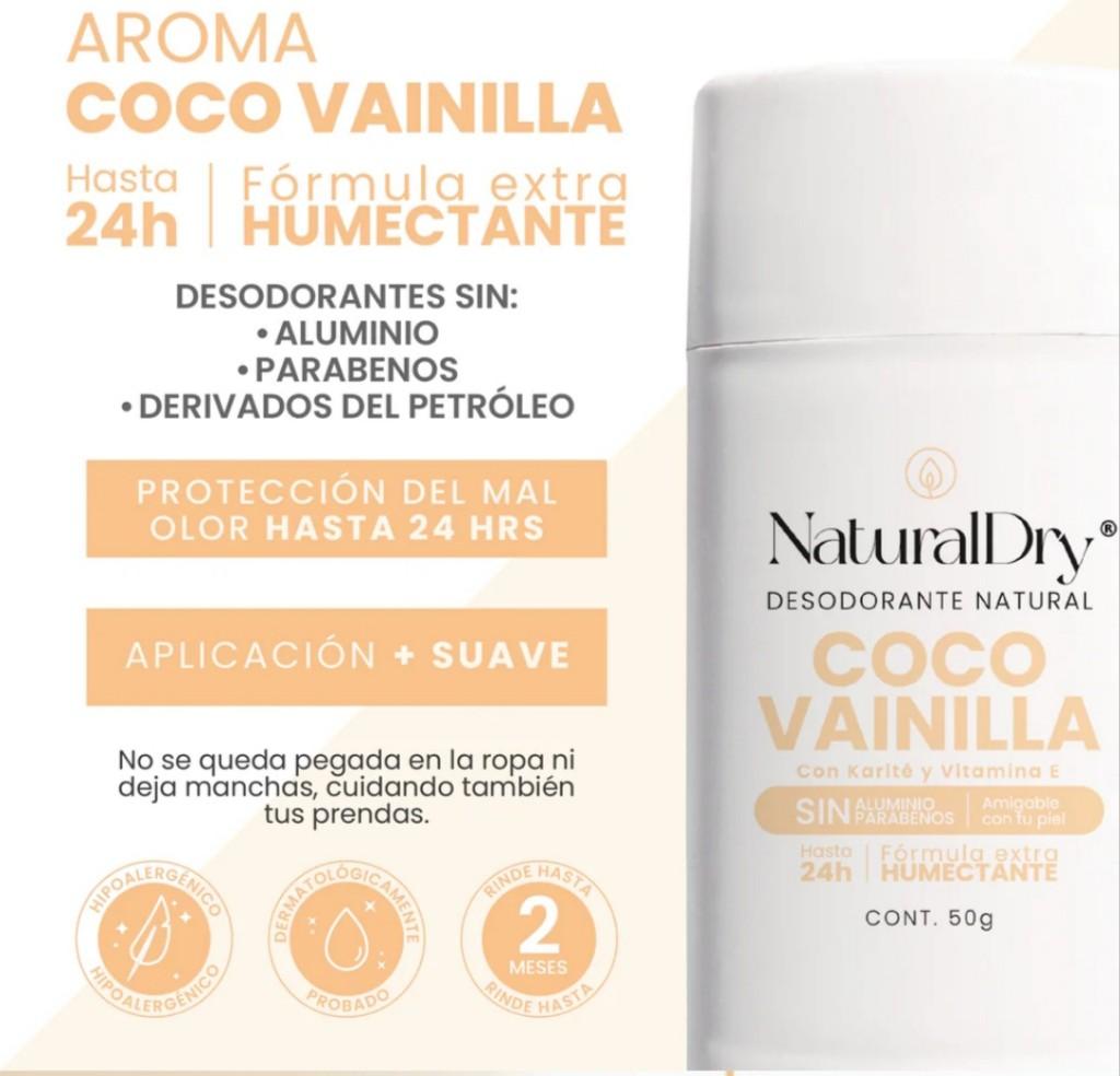 Desodorante natural coco-vainilla
