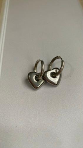 Miniatura 2 de Argollas corazón silver
