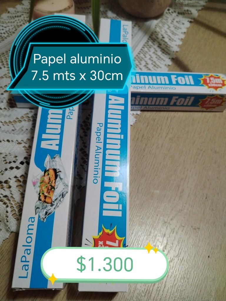 Papel aluminio 7.5m x 30cm
