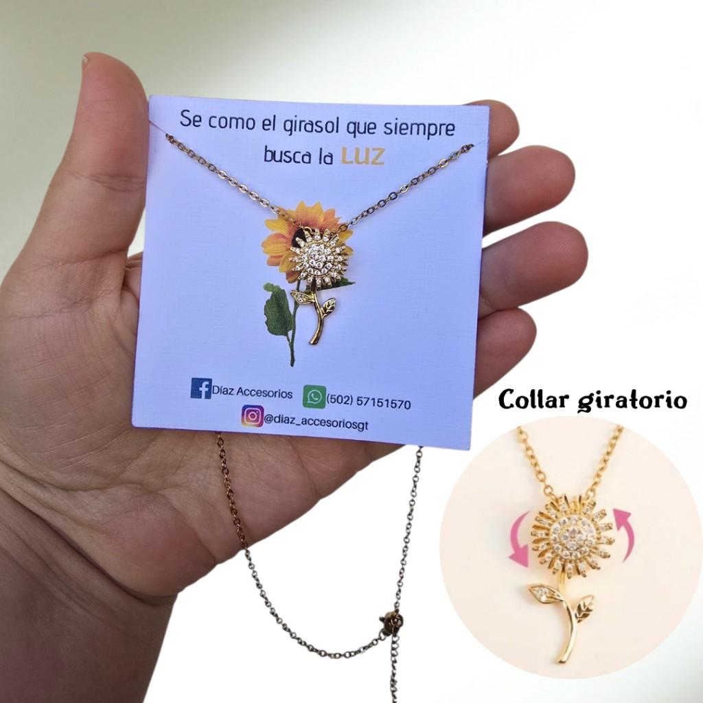 Collar de girasol giratorio
