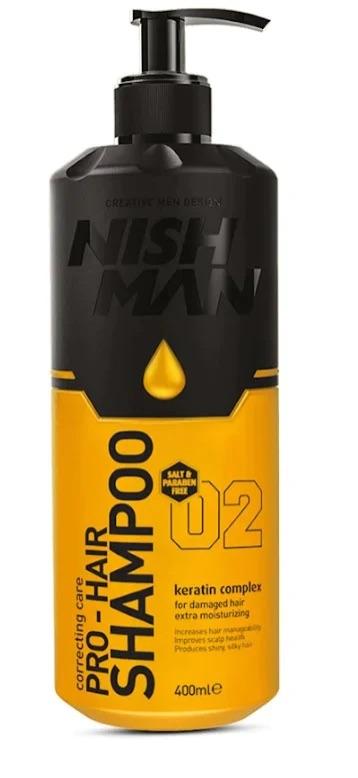 400ml Nishman Shampoo. Clean Scalp & Fresh Finish (NishMan)