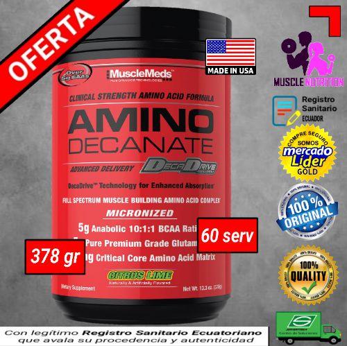 Amino Decanate 30 serv + Glutamina Carnivor Musclemeds