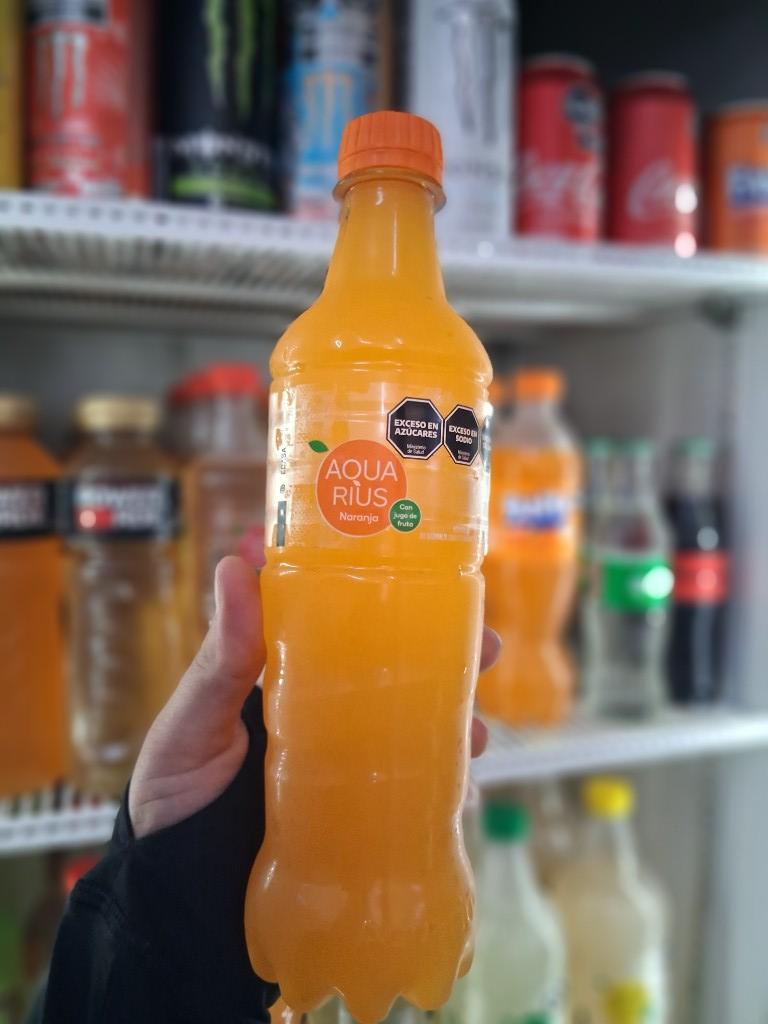 Agua saborizada aquarius naranja s/gas 500 cc