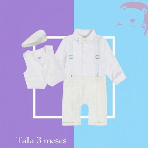 Body elegante con chaleco blanco 3M