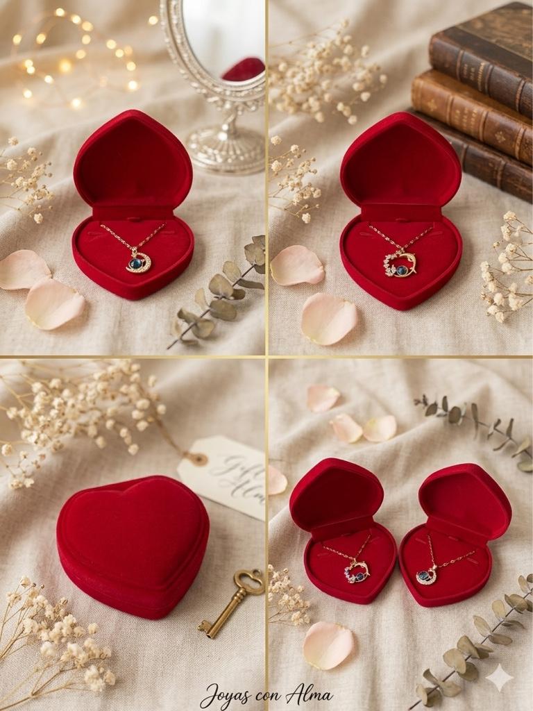 Cofre corazon + accesorios