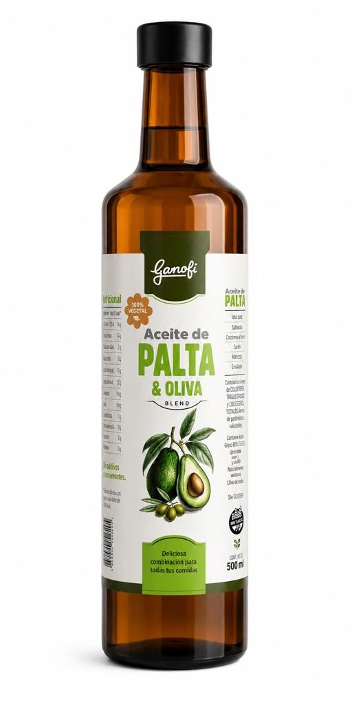 Aceite Blend - Palta y Oliva Extra Virgen 500cc