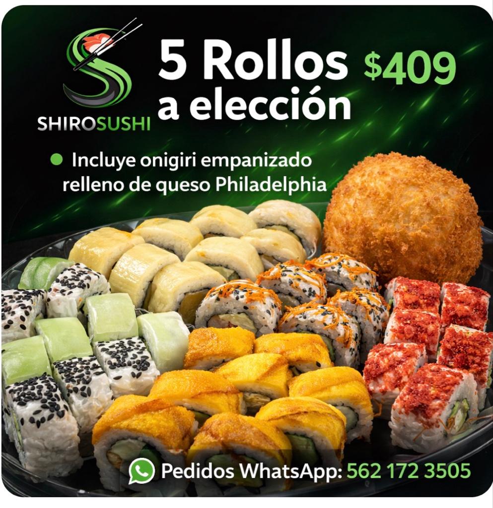 CHAROLA DE 5 ROLLOS