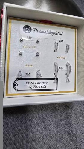 Miniatura 3 de Aretes Plata 925 y Zirconia