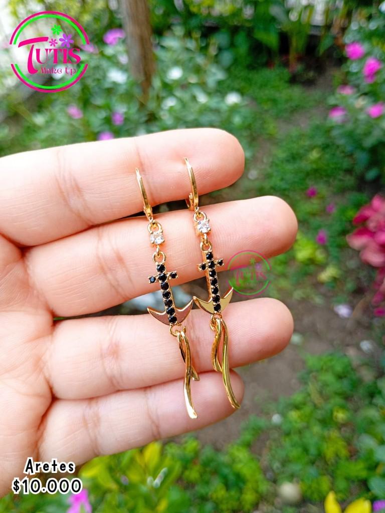 Aretes Covergold Ancla Negra