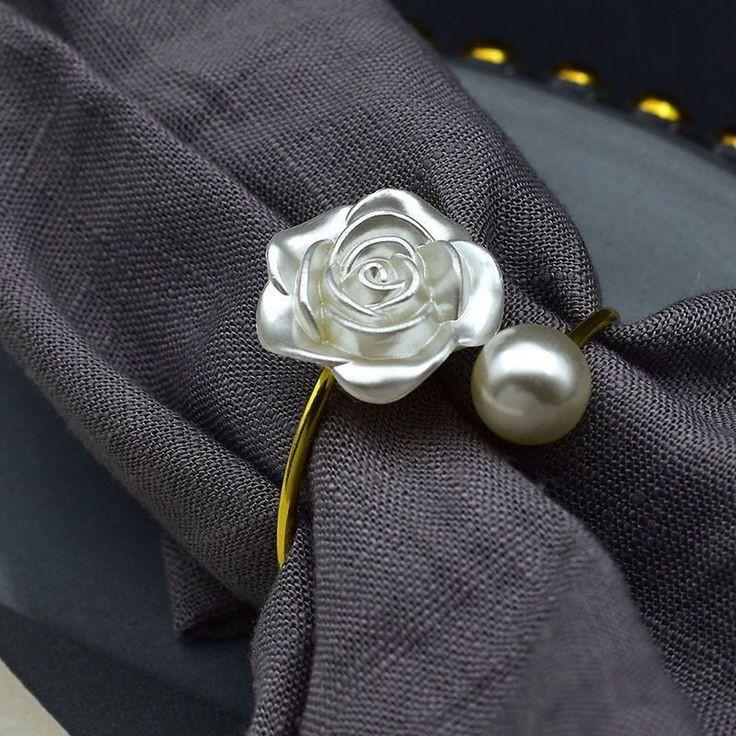 Aro para servilleta rosa