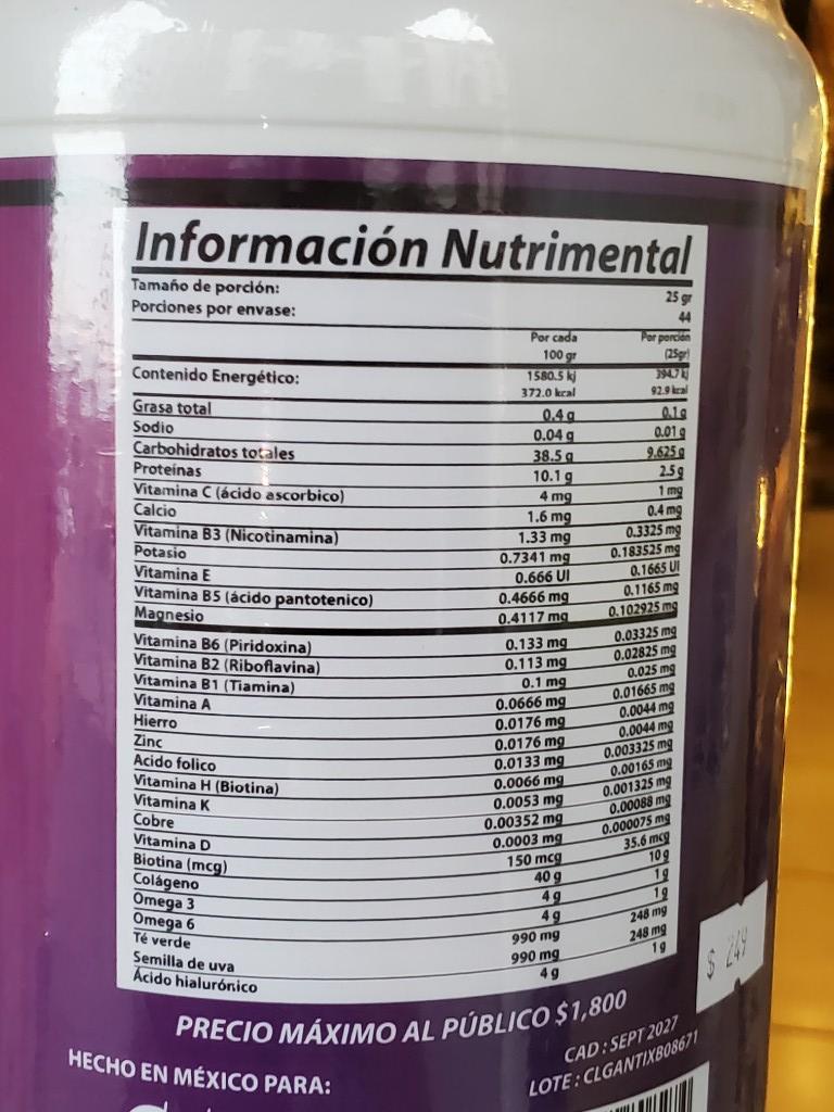 Miniatura 2 de Colágeno Antiox 1.200kg Blueberry
