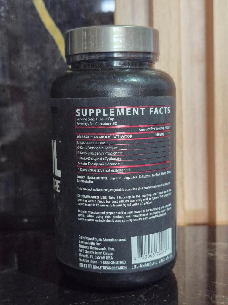 Miniatura 2 de Anabol harcord anbolic activado 60 caps