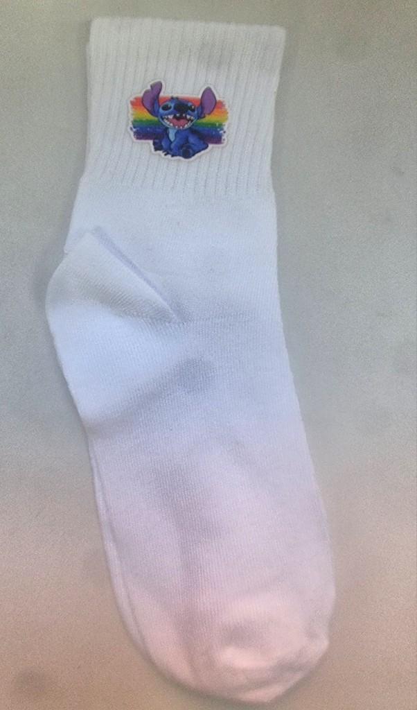 Miniatura 3 de Adriana Medias Blancas Estampadas en DTF