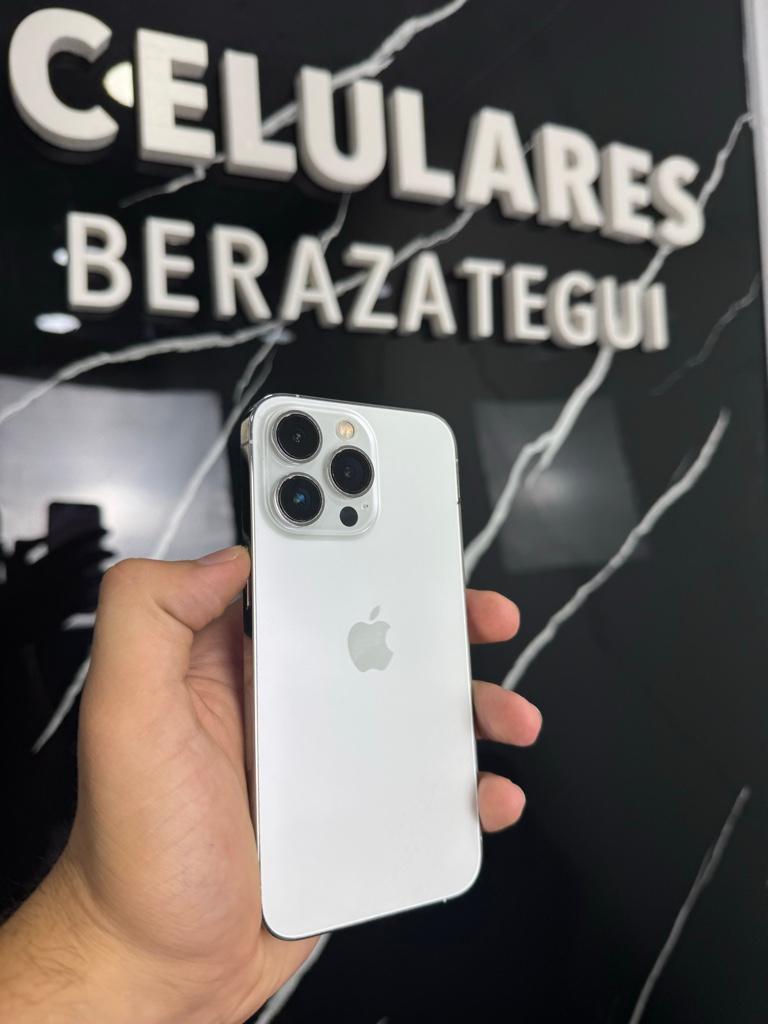 iPhone 13 Pro 128 GB 100% silver DETALLES