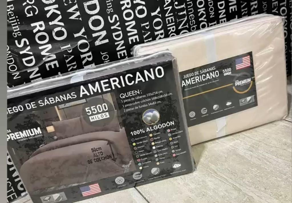 Juego sabanas Americano 5500 hilos