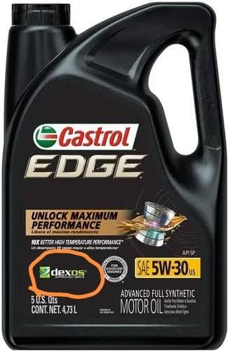 Aceite Castrol edge 5w 30