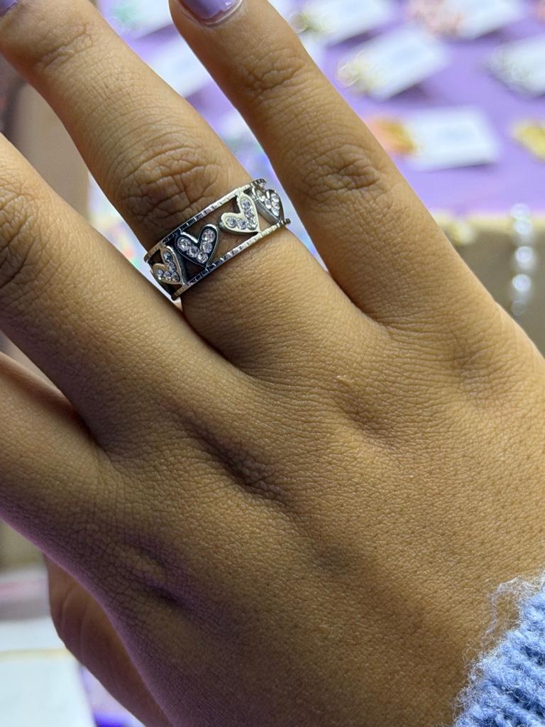 Miniatura 2 de Anillo Vic plateado regulable
