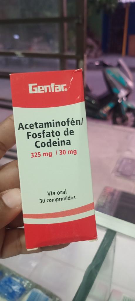 Acetaminofen más codeina/ sobres *5