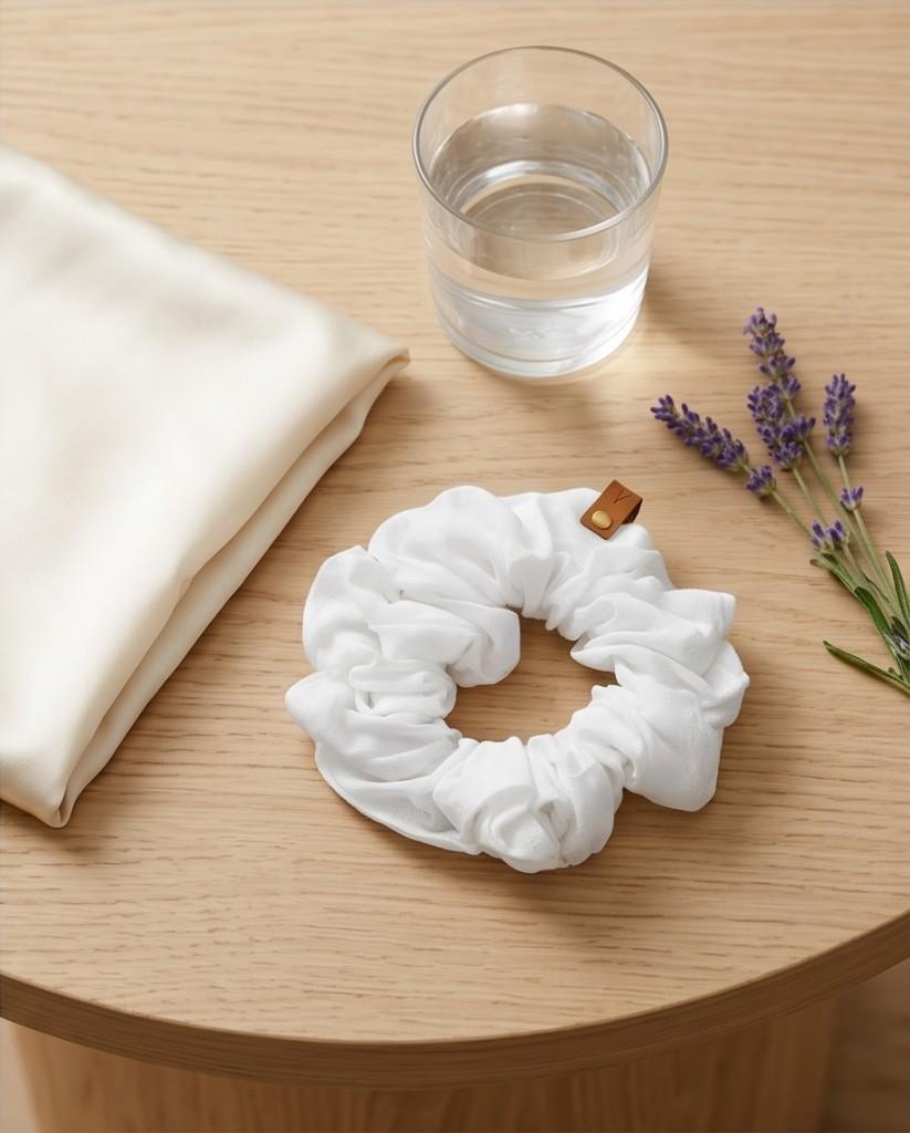 Scrunchie Blanca