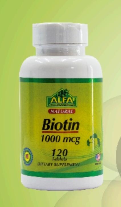 Miniatura 2 de *BIOTIN (Vit, B8 ó Vit H) 1000mcg x 60