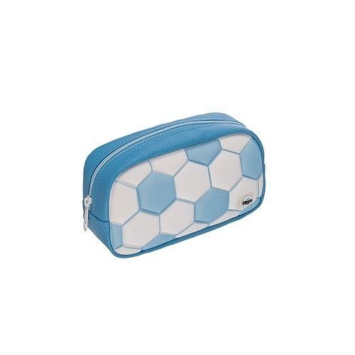 Miniatura 2 de Cartuchera Filgo starpak pouch - futbol celeste - blanco