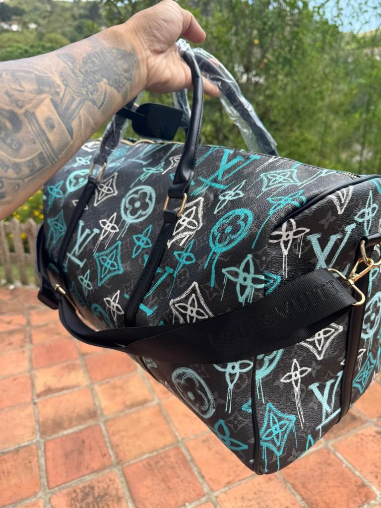 Miniatura 2 de 240836 Bolso de viaje azul con negro