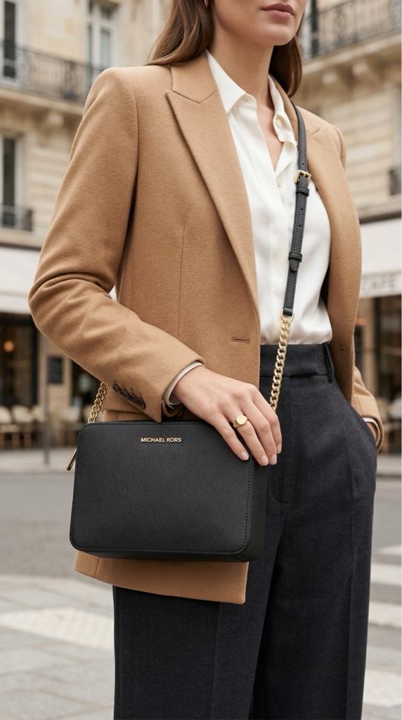 Miniatura 2 de ✨ Bandolera Jet Set Grande – Estampado de Logotipos