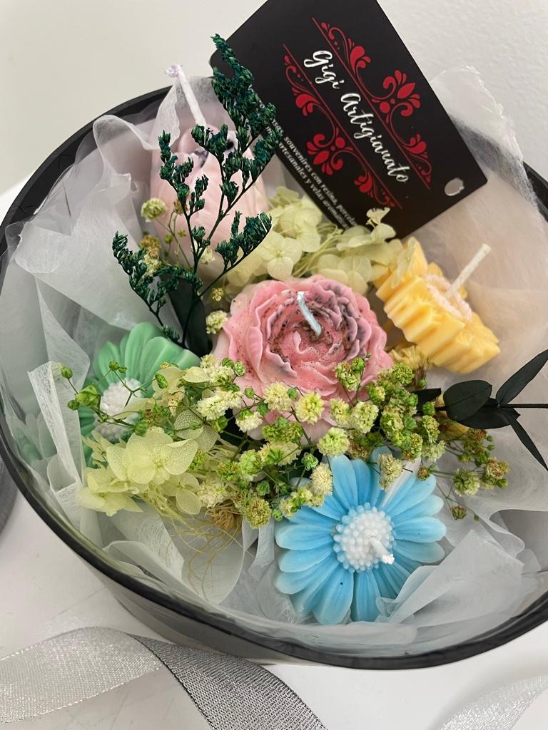 Caja cerrada bouquet velas aromáticas