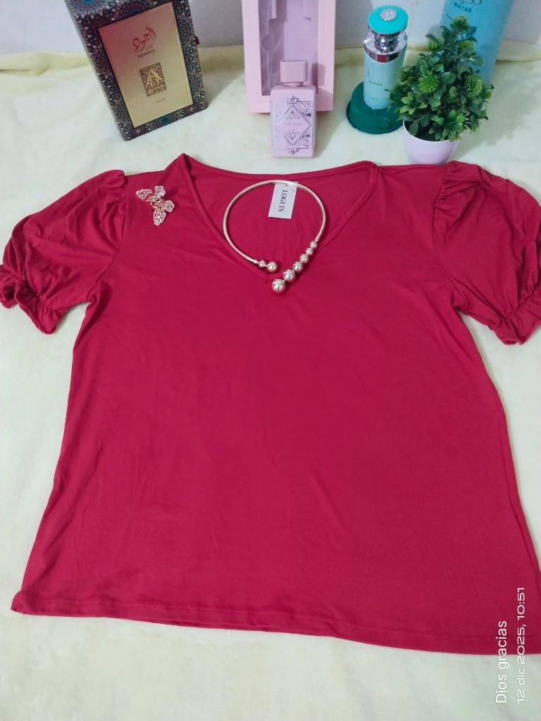 Blusa roja talla XL