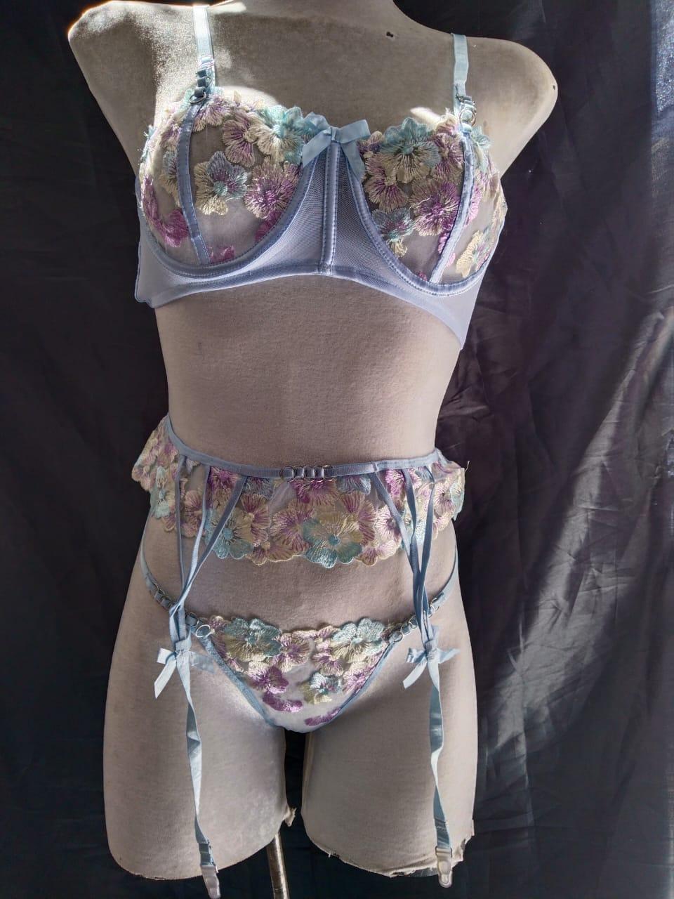 Conjunto azul 3pz