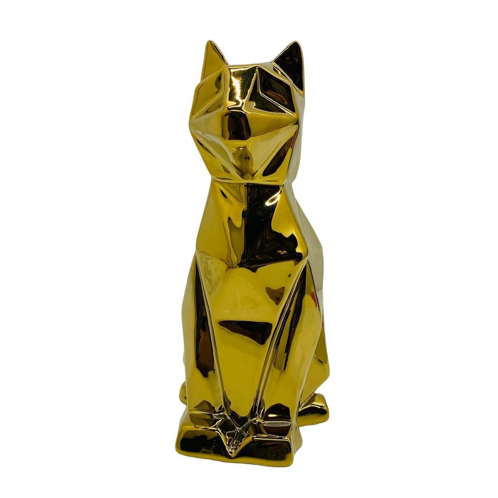 Adorno de gato 13x22x10cm